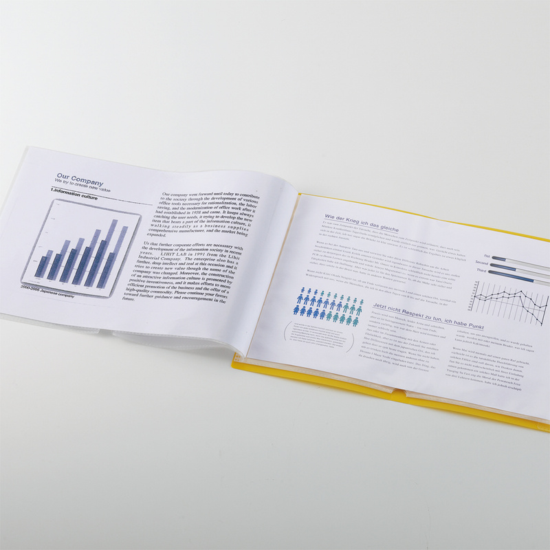 Portalistino A4 cancelleria giapponese con 10 buste trasparenti